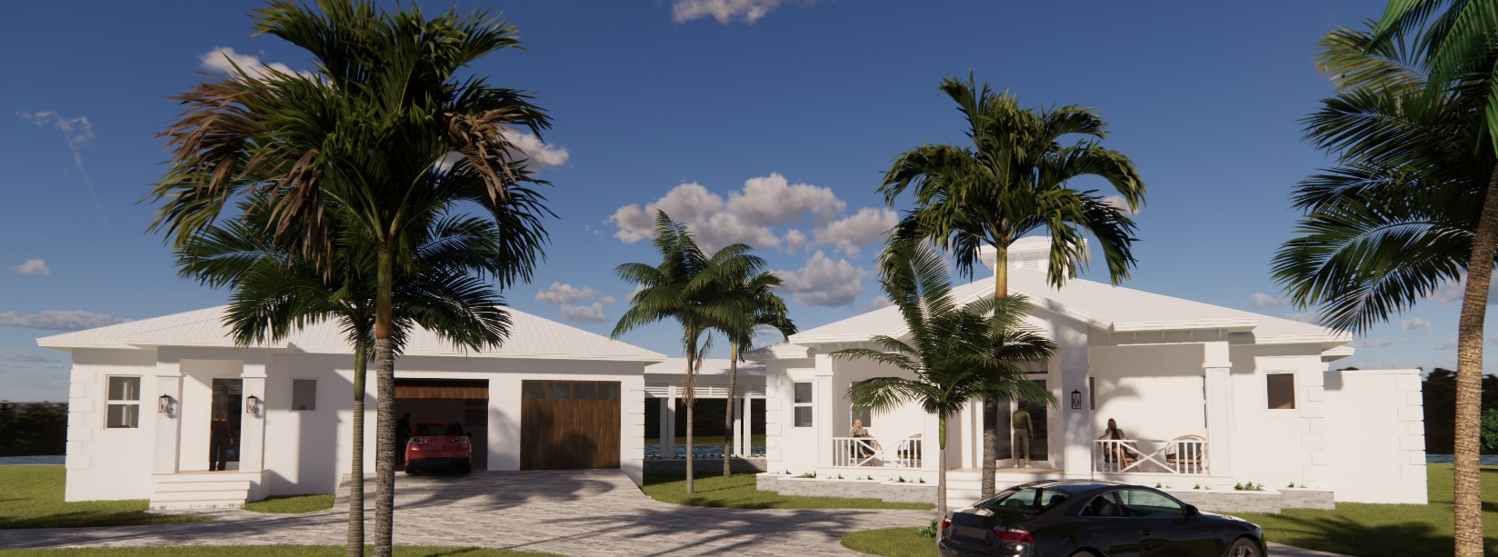 Architectural rendering, project 1, view 1