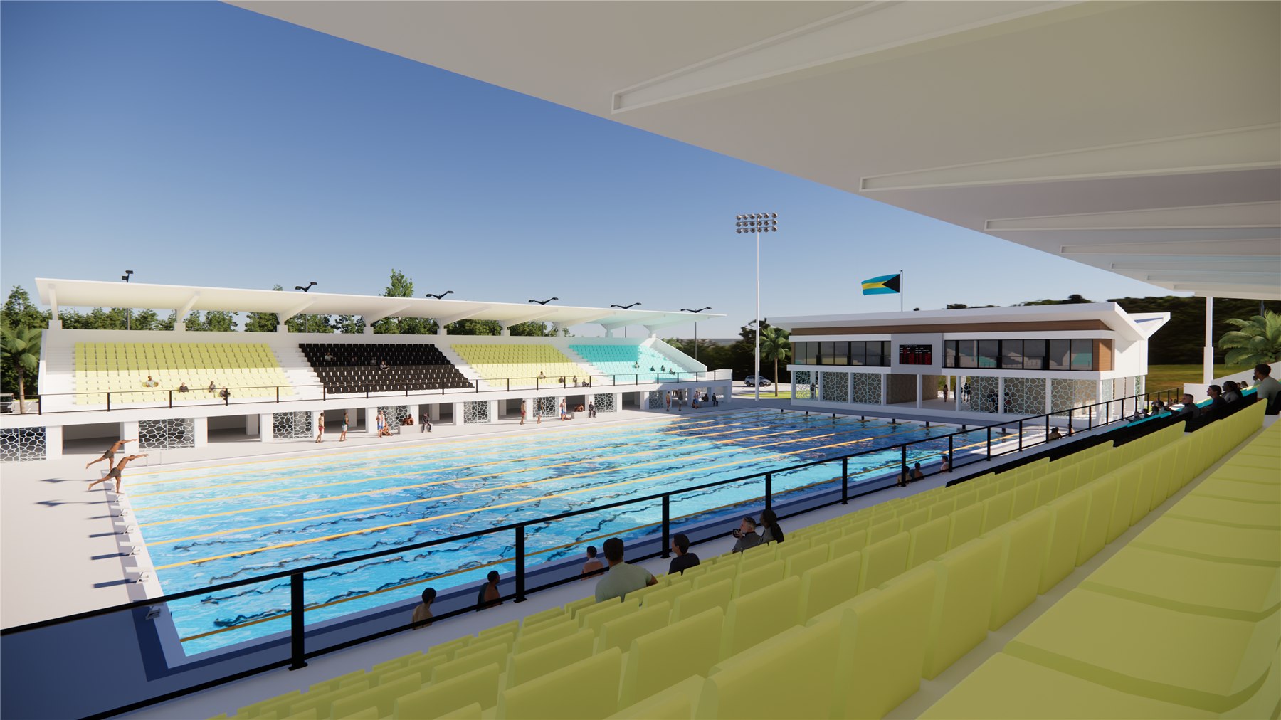 Architectural rendering, project 2, view 1