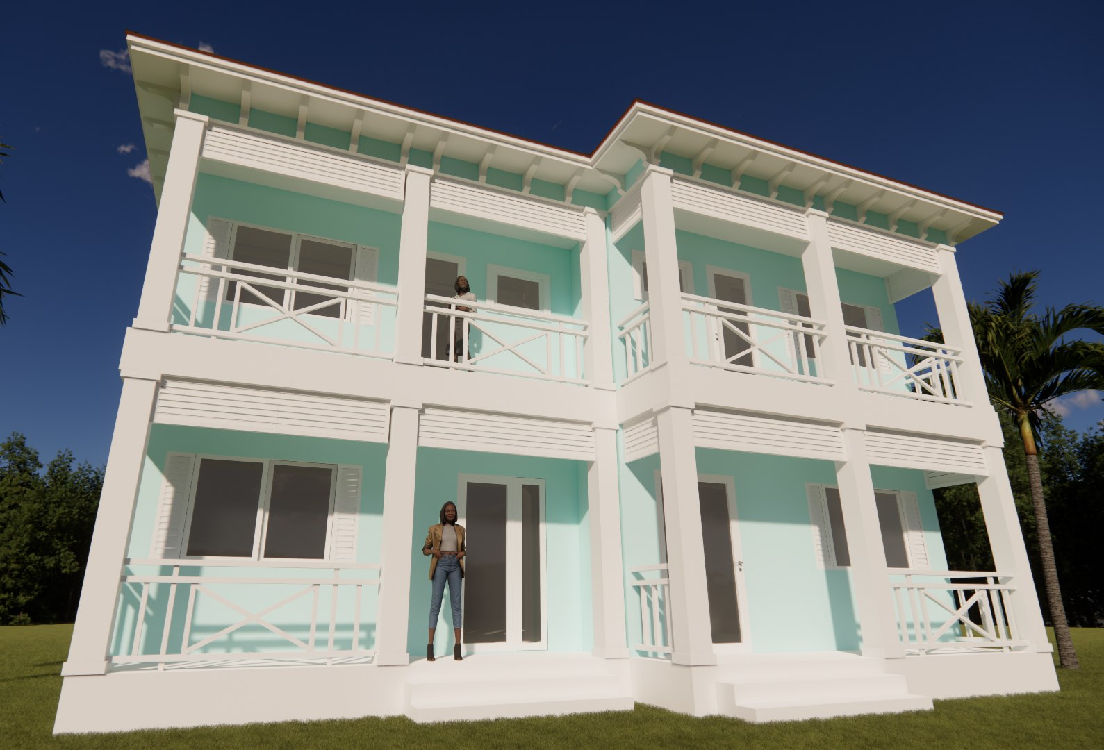 Architectural rendering, project 5, view 1