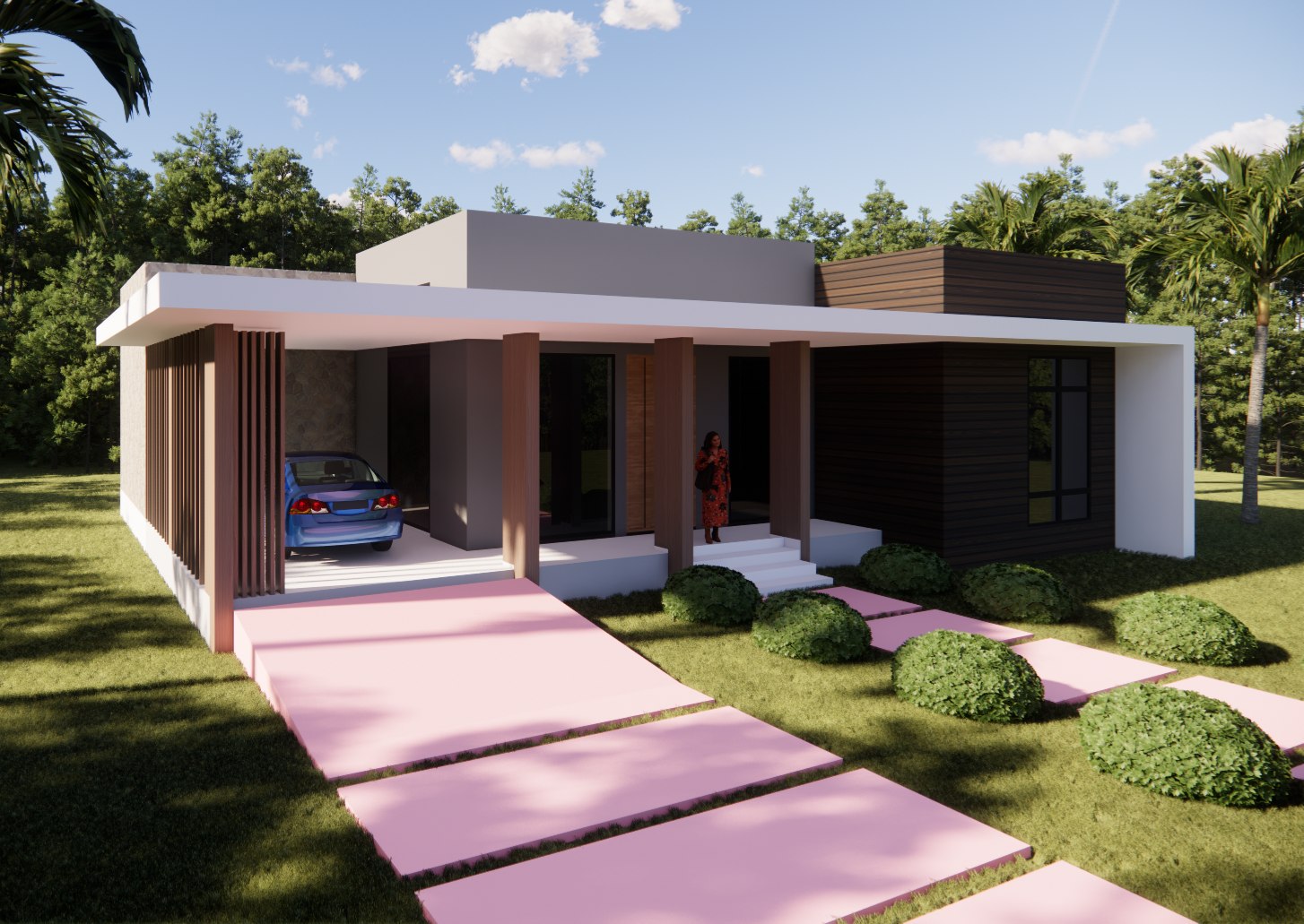 Architectural rendering, project 10, view 1