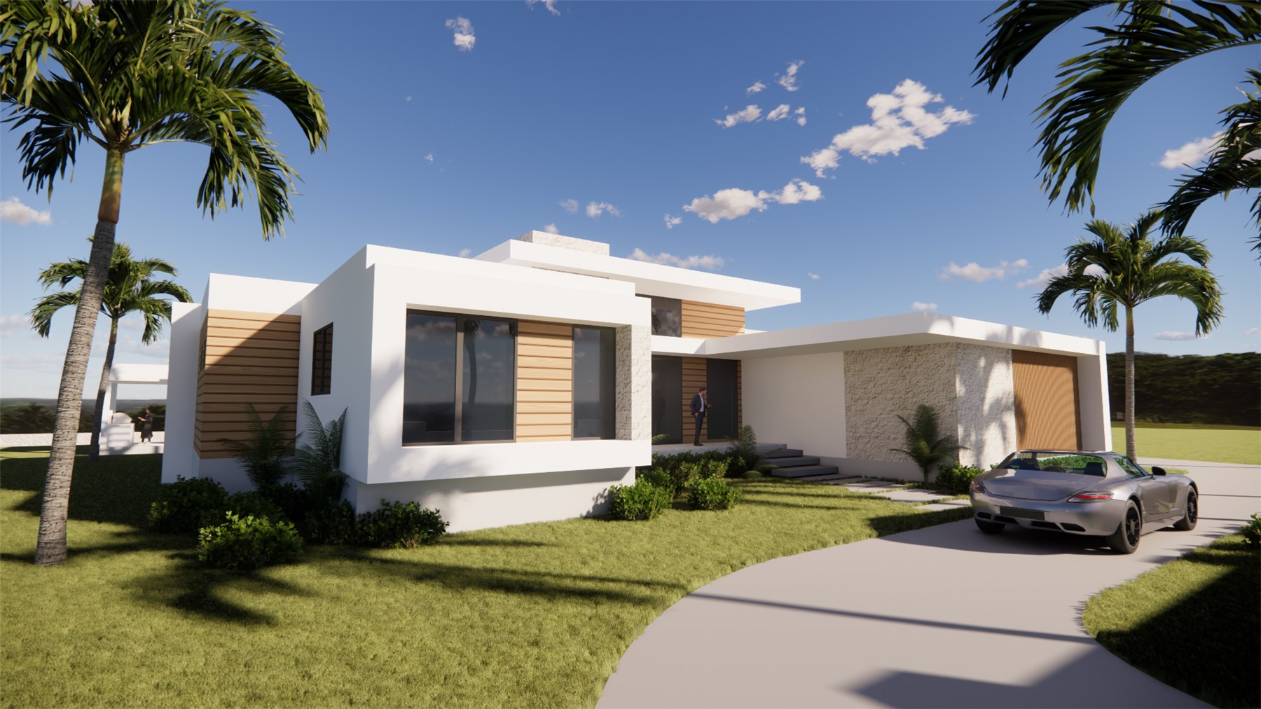 Architectural rendering, project 11, view 1