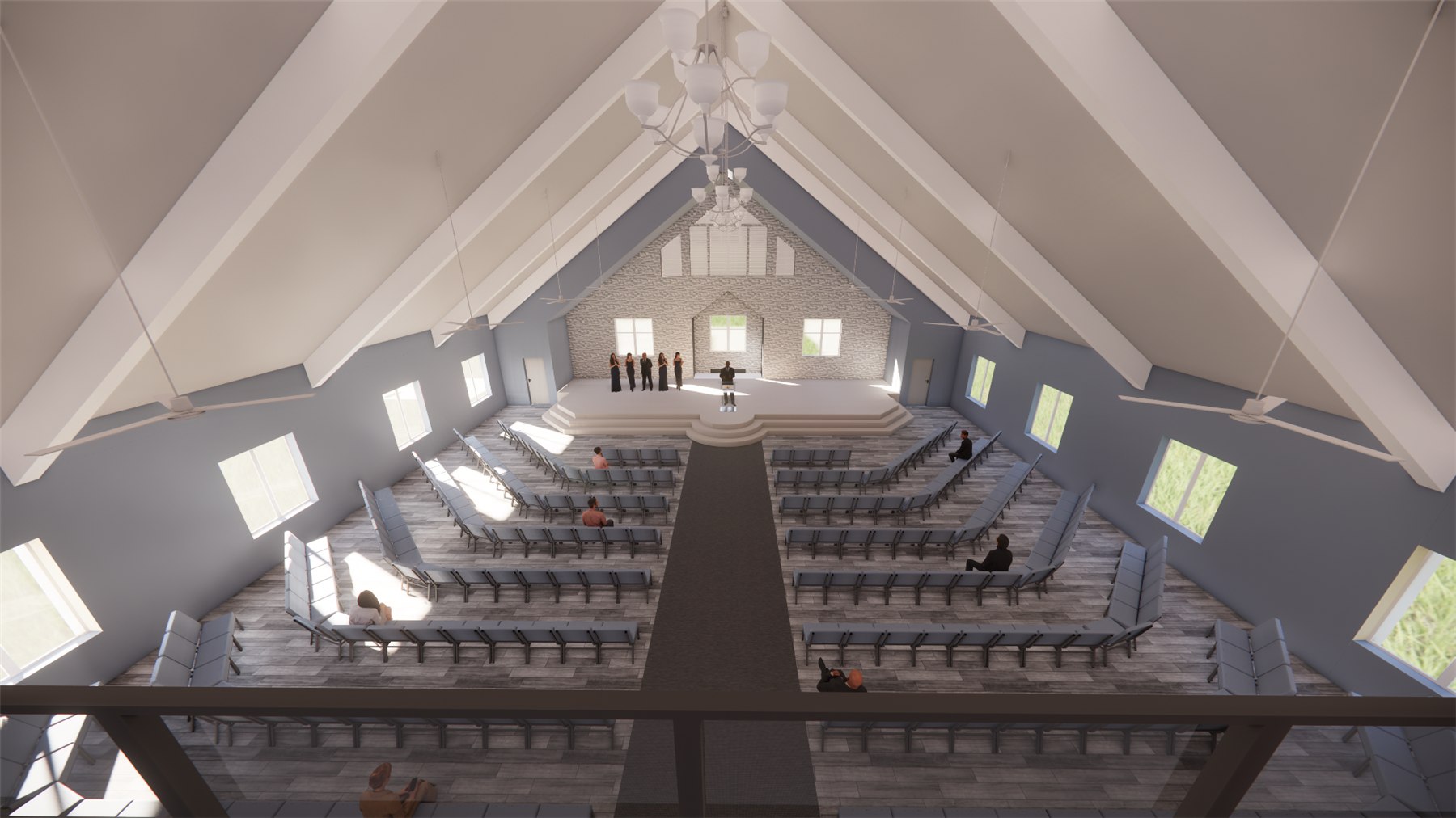 Architectural rendering, project 14, view 1