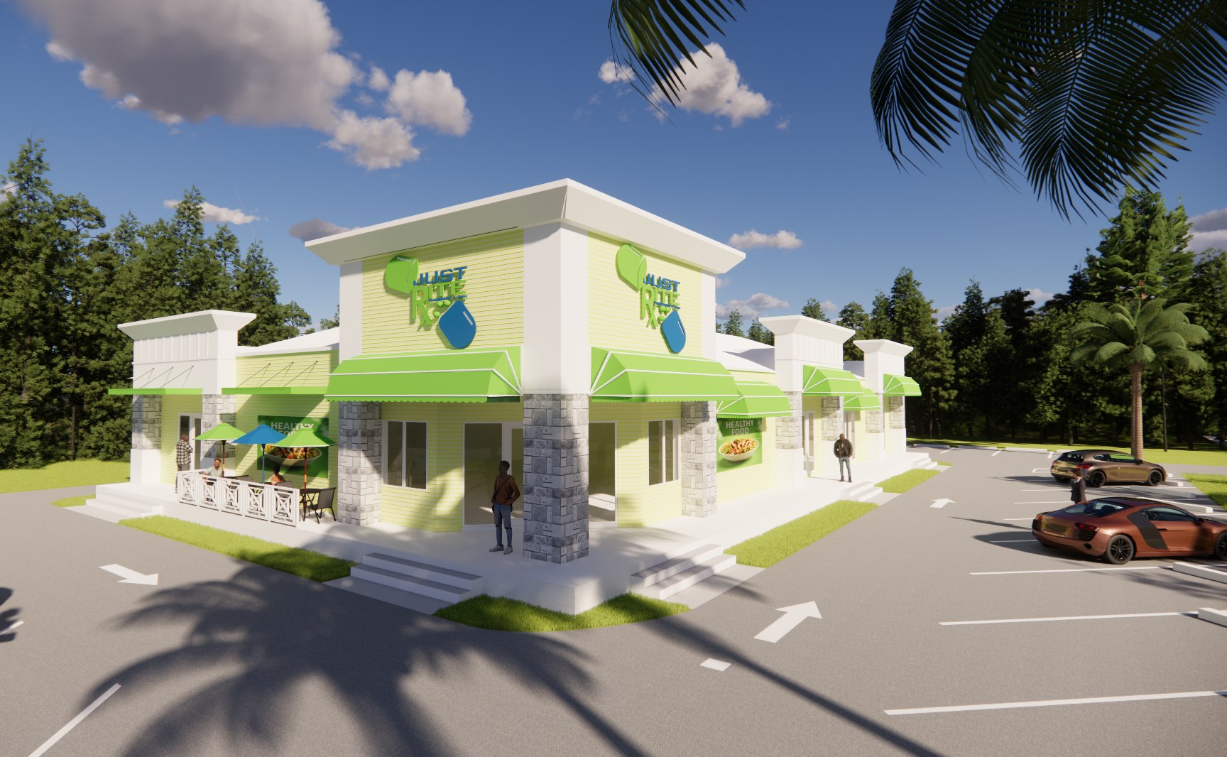 Architectural rendering, project 16, view 1