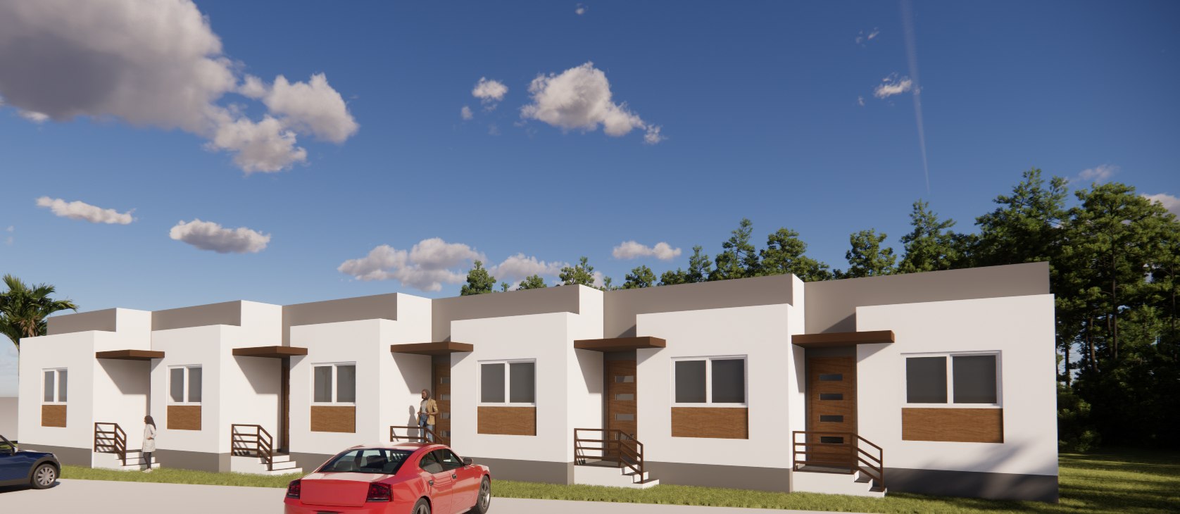 Architectural rendering, project 18, view 1