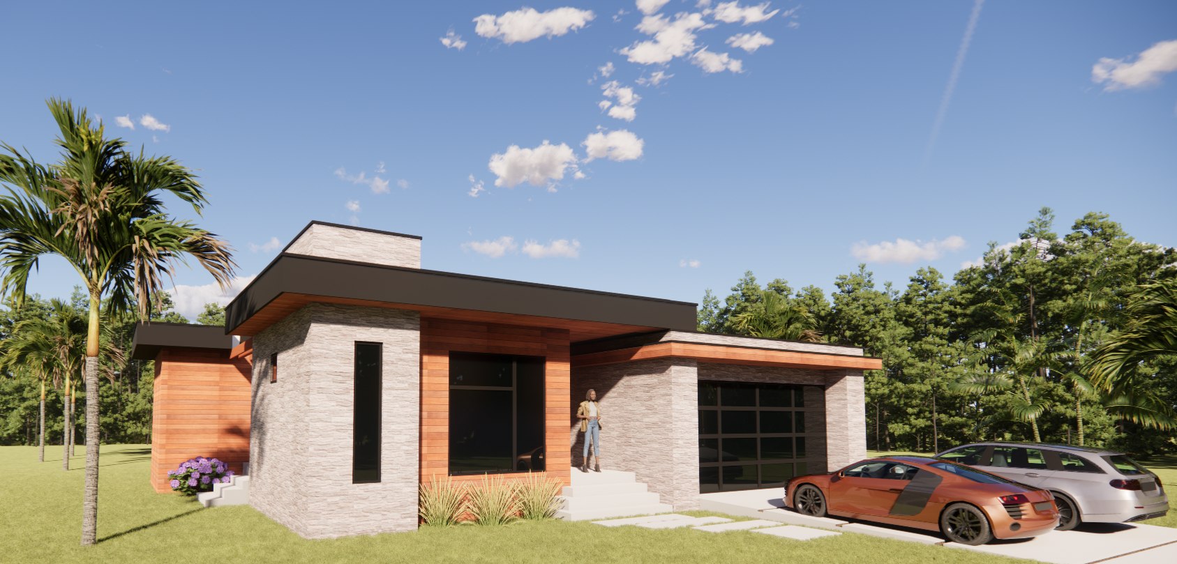 Architectural rendering, project 19, view 1