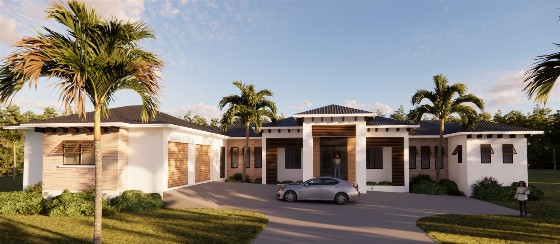 Architectural rendering, project 20, view 1