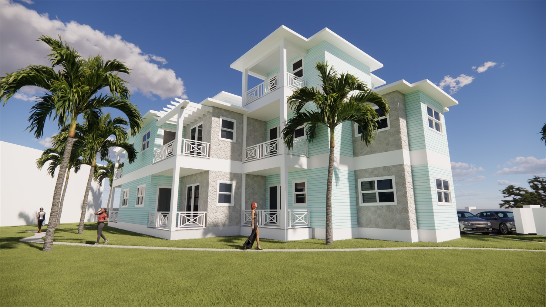 Architectural rendering, project 22, view 2